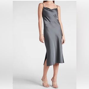 Express Cowl Neck Midi Dress Xs